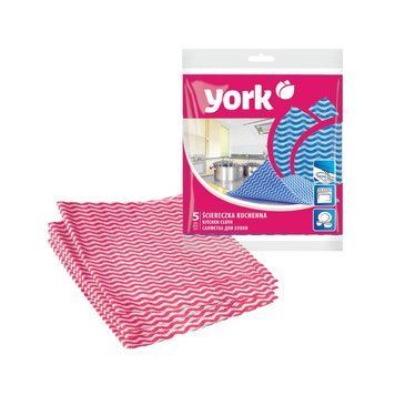 Серветка для прибирання кухні 35*35 см, 5 шт., ТМ York 021030 фото
